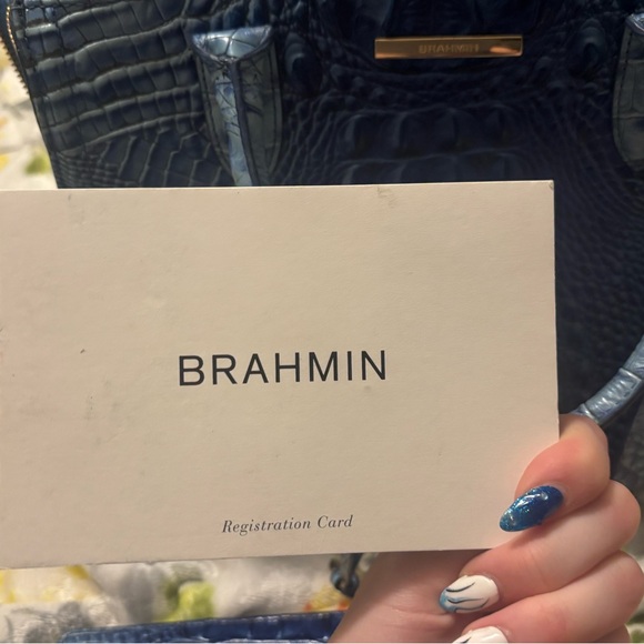 Brahmin Bag- Caroline -Electric Blue Ombré Melbourne - Picture 6 of 7